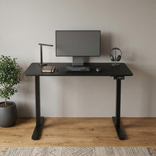 Load image into Gallery viewer, 48" Adjustable Black Stainless Steel Standing Desk
