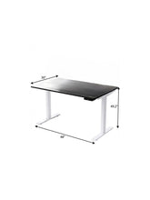 Load image into Gallery viewer, 48" Adjustable Black and White Stainless Steel Standing Desk
