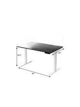 Load image into Gallery viewer, 60" Adjustable Black and White Stainless Steel Standing Desk
