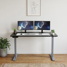 Load image into Gallery viewer, 48" Adjustable Black and Gray Standing Desk
