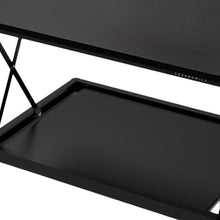 Load image into Gallery viewer, 28" Adjustable Black Stainless Steel Standing Desk Converter
