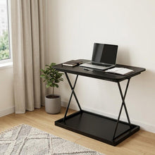 Load image into Gallery viewer, 28" Adjustable Black Stainless Steel Standing Desk Converter
