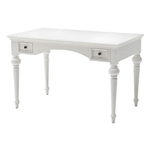 Load image into Gallery viewer, 47" White Solid Wood Computer Desk With Hutch With Two Drawers
