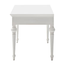 Load image into Gallery viewer, 47" White Solid Wood Computer Desk With Hutch With Two Drawers
