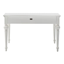 Load image into Gallery viewer, 47" White Solid Wood Computer Desk With Hutch With Two Drawers
