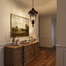 Load image into Gallery viewer, Naples 3-Light Marbelized Mahogany Hanging Light
