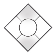 Load image into Gallery viewer, 24" Square Metal Framed Accent Mirror - Graphite
