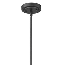 Load image into Gallery viewer, Matte Black Hanging Light with Dome Shade
