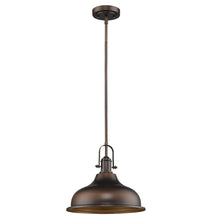 Load image into Gallery viewer, Antique Bronze Hanging Light with Dome Shade
