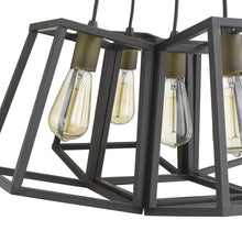 Load image into Gallery viewer, Bronze Lantern Five Light Metal Dimmable Chandelier
