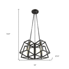 Load image into Gallery viewer, Bronze Lantern Five Light Metal Dimmable Chandelier
