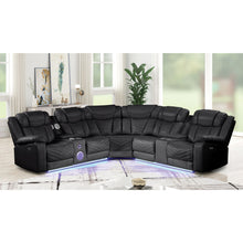 Load image into Gallery viewer, Challenger - Recliner Sectional Sofa, Built In USB, C Ports &amp; Bluetooth
