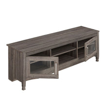 Load image into Gallery viewer, Wood Enclosed Open Storage TV Stand (724158) - Gray
