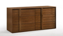 Load image into Gallery viewer, Wood Six Drawer Double Dresser - Walnut
