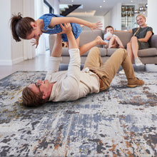 Load image into Gallery viewer, Payas - 8' X 10' Abstract Area Rug - Ivory / Blue
