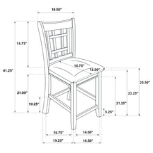 Load image into Gallery viewer, Lattice Back Counter Height Stools (Set of 2)
