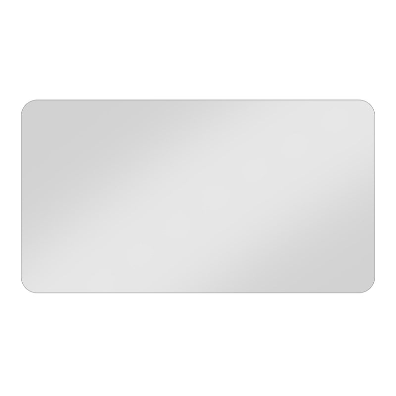 Square Frameless Bathroom Vanity Mirror - Clear