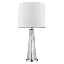Load image into Gallery viewer, 29" Clear And Silver Table Lamp With Empire Shade
