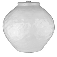 Load image into Gallery viewer, 26" White Ceramic Table Lamp With White Drum Shade
