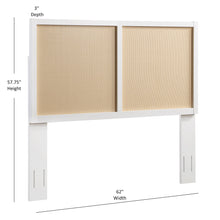Load image into Gallery viewer, Barkley - Cane Headboard With Adjustable Height
