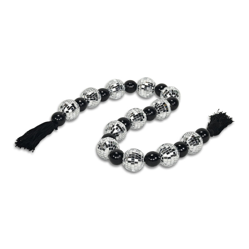Bling Bling Beads Decorative Tassel - Black / Silver