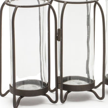 Load image into Gallery viewer, Triple Test Tube Table Vase - Black / Clear
