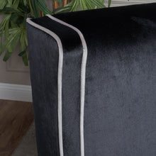 Load image into Gallery viewer, Elegant Velvet Club Chair With Tonal Piping
