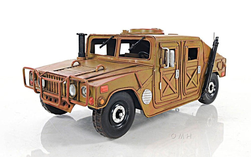 Metal Hand Painted Model Car - Mustard