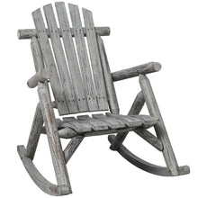 Load image into Gallery viewer, Durable Wooden Porch Rocker, Fir Log Rocking Chair
