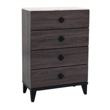 Load image into Gallery viewer, Bedroom Chest Of Drawers With 4 Drawer Storage - Gray / Gray
