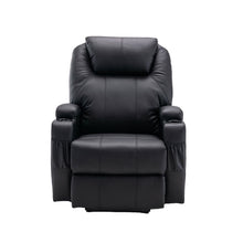 Load image into Gallery viewer, Power Heated Massage Lift AssiStand Recliner - Black
