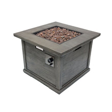 Load image into Gallery viewer, Outdoor Patio Square Gas Burning Mgo Fire Pit, Tank Inside, 40000 Btu
