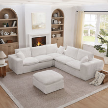 Load image into Gallery viewer, Sectional Sofa With Moveable Ottoman
