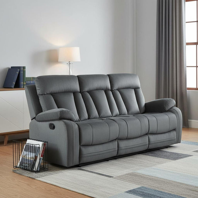 Modern Gray Fabric Sofa - Gray
