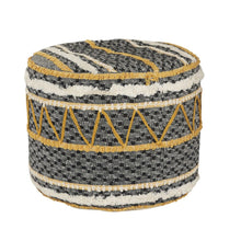 Load image into Gallery viewer, Cotton Ottoman 18" - Black
