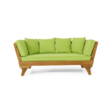 Load image into Gallery viewer, Outdoor Acacia Wood Expandable Daybed With Cushions
