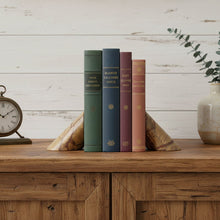 Load image into Gallery viewer, Marble Geometric Decorative Bookends (Set of 2) - Brown
