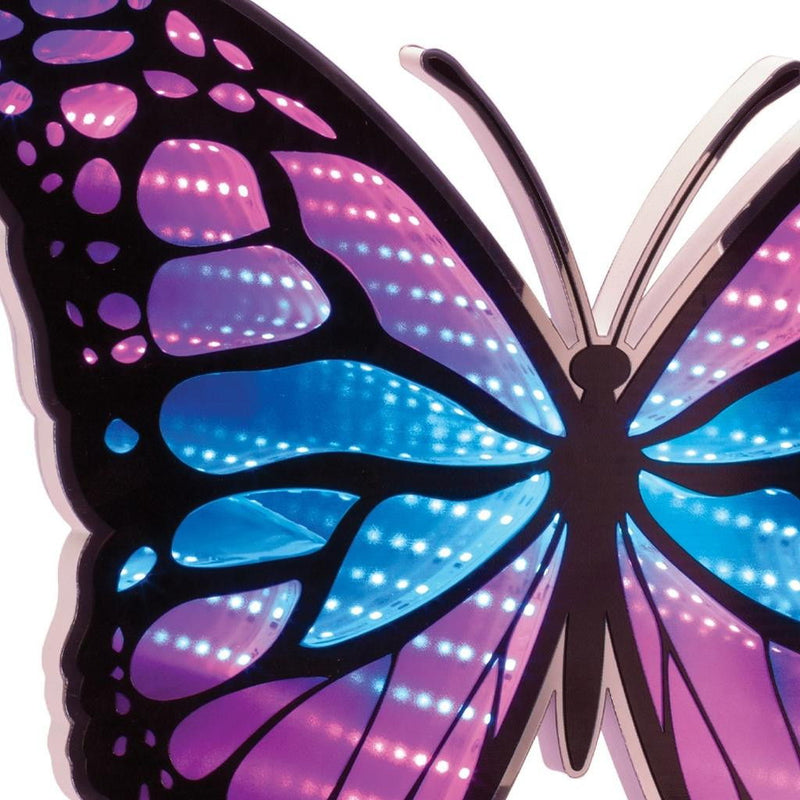 Plastic Tabletop Sculpture With LED - Blue / Purple