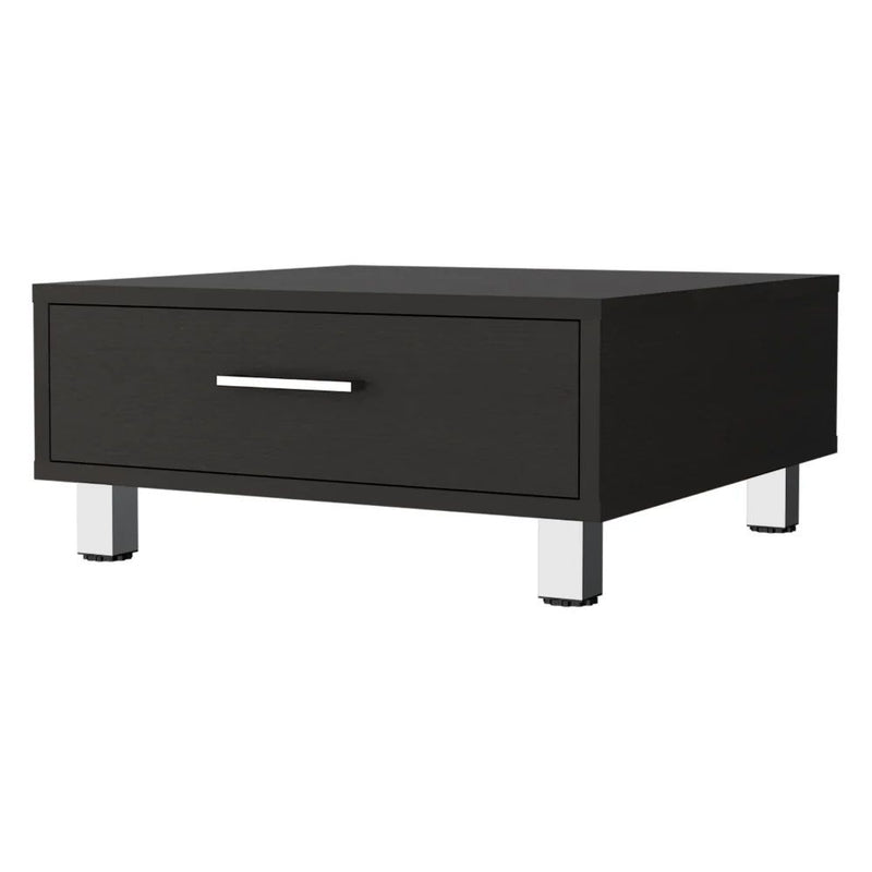 Coffee Table With Drawer - Black