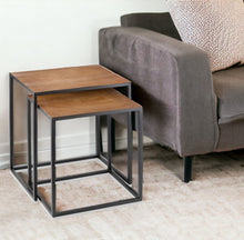 Load image into Gallery viewer, Resin End Table - Black And Brown
