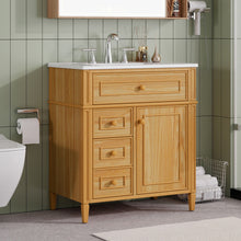 Load image into Gallery viewer, Bathroom Vanity With Flip Out Drawer, 2 Soft-Close Drawers
