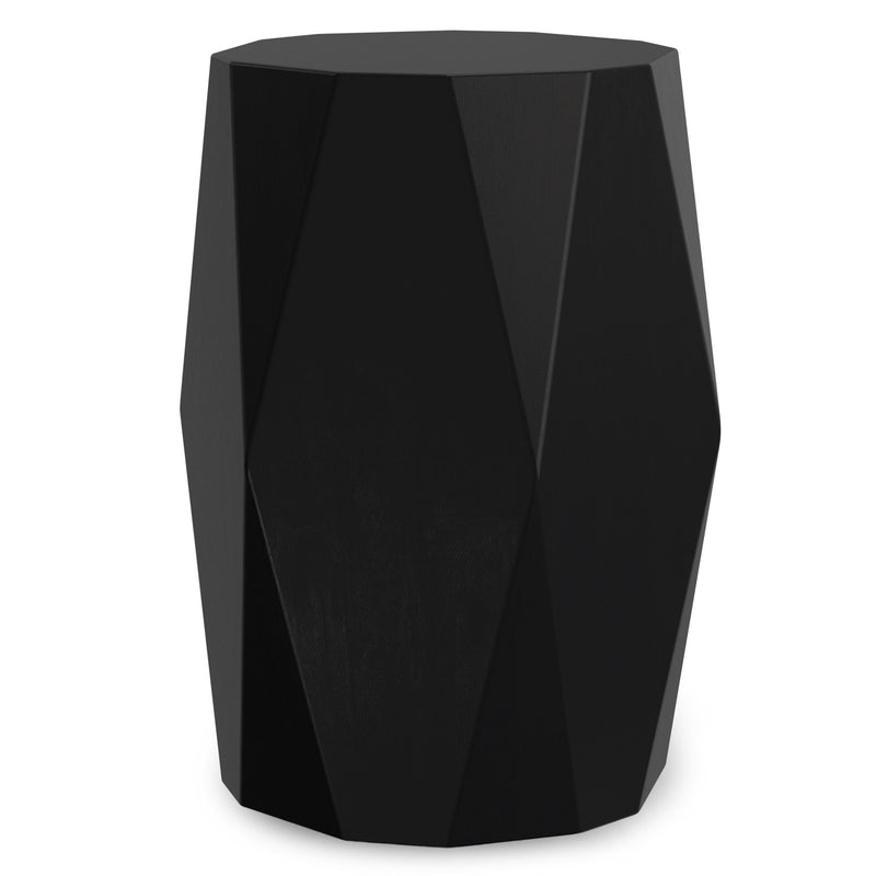Wood End Table - Black