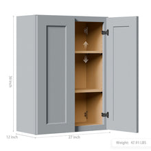 Load image into Gallery viewer, Shaker Wall Cabinet With Soft-Close Doors, Adjustable Shelves
