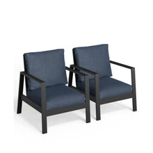 Load image into Gallery viewer, All-Weather Ergonomic Patio Armchairs With Thick Cushions (Set of 2)

