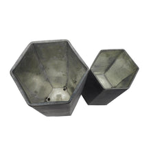 Load image into Gallery viewer, Hexagonal Table Vases (Set of 2) - Black
