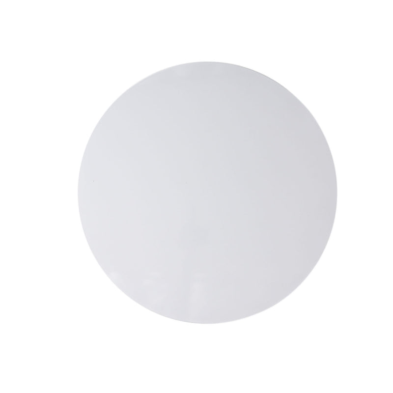 Wood Round Pedestal Coffee Table - White