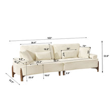 Load image into Gallery viewer, Comfortable Deep Seated Sofa With Pillows
