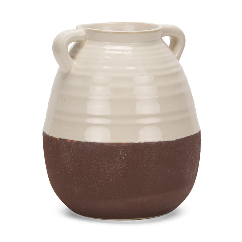 Amphora Table Vase (608357) - Brown / Cream