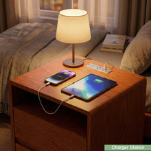 Load image into Gallery viewer, Nightstand With 2 Drawers And Shelves
