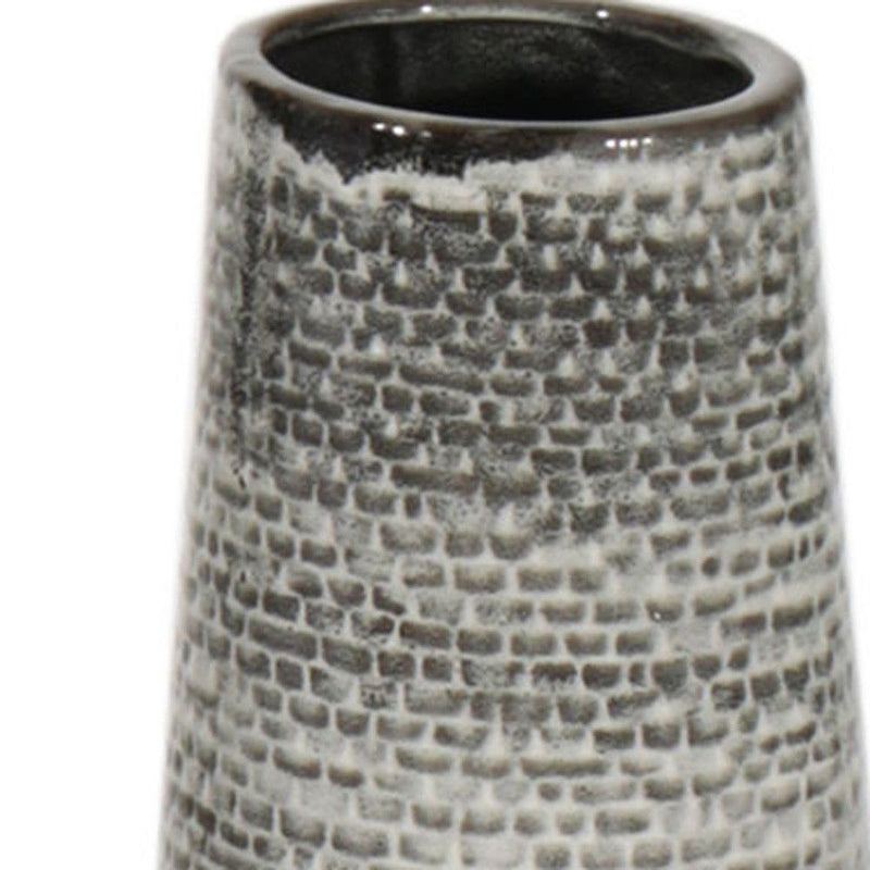 Ombre Tapered Floor Vase (576741) - Black / Gray